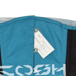 Ropa de moda y fitness: Corsé de algodón bicolor verde azulado y negro, estilo underbust. - Product Image 4