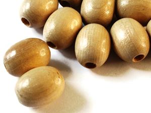 10 perles rondes en bois, forme et couleur personnalisées, perles en bois façonnées et de différentes tailles, produit artisanal indien - Product Image 2