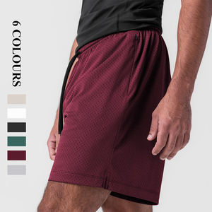 Pantalones cortos deportivos para hombre, secado rápido, transpirable, poliéster, cordón, diseño informal Con agujeros para el verano, nuevos pantalones cortos populares, envío DDP - Product Image 2