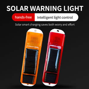 Luz de advertencia estroboscópica <span class=keywords><strong>solar</strong></span> LED Premium de alta calidad, carcasa IP68, conos de tráfico en carretera, poste delineador - Product Image 4