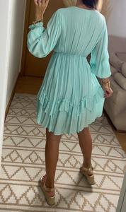 Robe maxi bohème pour femmes, couleur personnalisée, tunique brodée, franges, manches évasées, taille naturelle, écologique, plage, bohème - Product Image 5