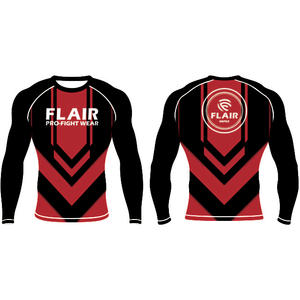 เสื้อไนลอน BJJ ป้องกันผดผื่นป้องกันรังสียูวียาวเสื้อบีบอัดกันยูวีทนทานออกแบบได้ตามต้องการระบายอากาศและใส่สบาย - Product Image 2