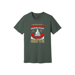 Camiseta informal de algodón 100% con impresión de temas de Buda en 3D, 12 opciones de color, 160-180, colocación de diseño personalizable GSM pesado - Product Image 2