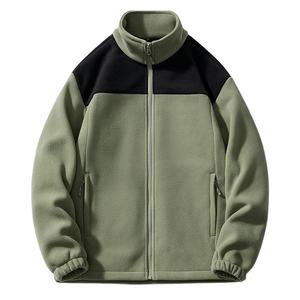 Veste polaire personnalisée pour hommes, fermeture éclair complète, veste polaire chaude d'extérieur de styliste - Product Image 1