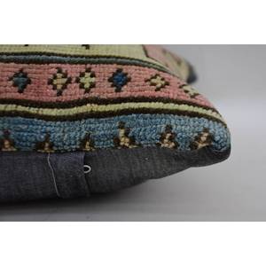 12x12 pouces luxe bohème Patchwork Kilim laine oreiller multicolore Floral imprimé coussin en soie pour la literie ou l'utilisation au sol - Product Image 4