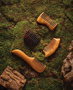 Peine para Cabello de Madera Natural Hecho a Mano con Acabado Suave, Peinado y Cuidado, Cuidado Suave del Cuero Cabelludo, Color y Logotipo Personalizables - Product Image 2