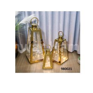 Porte-serviettes en métal de qualité exportée pour lanterne en métal en verre rouge de mariage et de fête par fabricant indien - Product Image 2