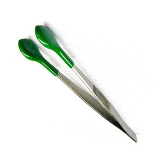 แหนบลูกปัด4.5 "จับลูกปัดแหนบแมตต์เสร็จสิ้นสแตนเลสหยิบแหนบและจับเส้นใย - Product Image 2