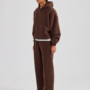 Chándales acampanados ajustados sueltos desgastados lavados vintage personalizados al por mayor, chándales ligeros estampados lisos para hombre - Product Image 3