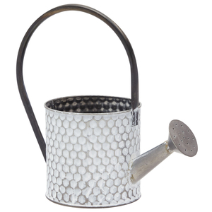 Petit bidon d'eau galvanisé au prix de gros pour la maison, le jardin, sans rouille, arrosoir pour plantes, pots de fleurs à motif martelé - Product Image 1