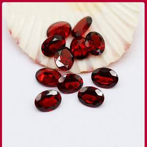 Pierre précieuse naturelle grenat rouge ovale de 6x8mm, 1,4 carat, taille ovale, facettée, pierre de naissance de janvier, pour la fabrication de bijoux - Product Image 4