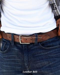 Cinturones de cuero de grano completo para hombres Hebillas elegantes duraderas en varios estilos y opciones de colores Tendencia de venta a granel de alta calidad - Product Image 3