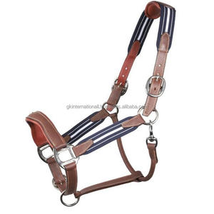 Cabestro para Caballo de Cuero de Lujo con Acabado Marrón Genuino, Diseño Personalizado, Doble Costura y Herrajes de Latón Ajustables - Product Image 2