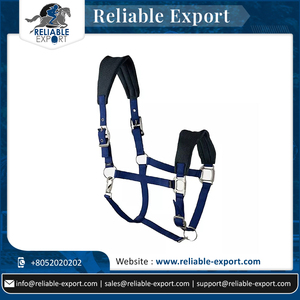 Licou fait main fait sur commande de cheval de polyester d'équitation avec le rembourrage épais doux - Product Image 6