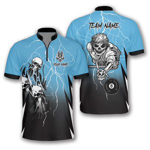 Camiseta de Billar con Cierre, Personalizada, de Secado Rápido y Transpirable - Product Image 2