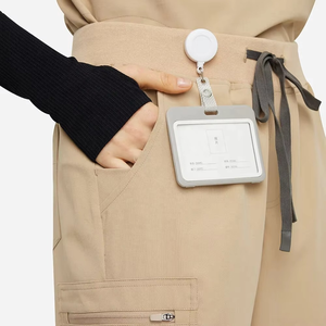 Nueva llegada 2025 moda vestidos de carrera para mujer ropa de carrera vestidos ajustados con cuello en V señoras Oficina Hospital vestido transpirable - Product Image 4