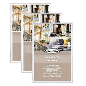 Juego de 3 Marcos Blancos para Pósteres de 61 x 91.5 cm, Marcos para Fotos, Exhibición de Obras de Arte y Fotografías - Product Image 5