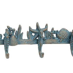 Crochet mural aspect antique de qualité vintage, cintre mural durable en fer et métal dans un nouveau style, prix de gros, thème marin - Product Image 1