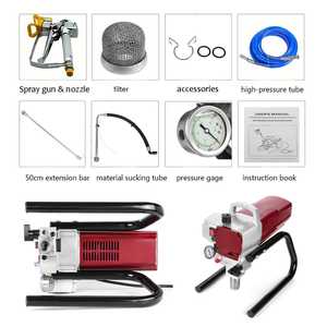 Pistola de Pintura Eléctrica sin Aire de Alta Eficiencia de 1800W, Kit con Flujo Máximo de 1.8L/min para Proyectos de Pintura Interior del Hogar - Product Image 5