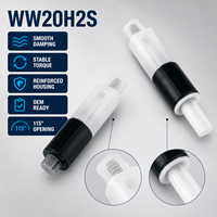 Siège de toilette moderne Uniwise à fermeture douce, amortisseur rotatif silencieux, quincaillerie de salle de bain, vente en gros OEM