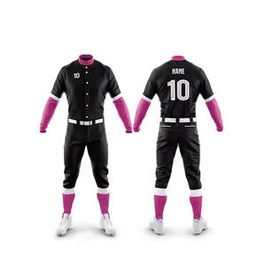 Vente chaude meilleure conception uniformes de Baseball poids léger personnalisé Logo impression vêtements de sport 2025 polyester uniforme de Baseball - Product Image 6