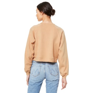 Bella Canvas 7505 suéter raglán para mujer Heather Sand Dune suéter raglán con estampado de letras, sudaderas con capucha sueltas para mujer - Product Image 3