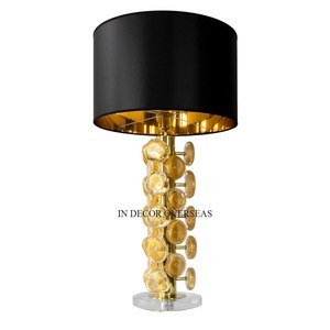 Accessoires décoratifs de foudre de lampes de table et de sol de chambre à coucher d'hôtel et de maison en métal résistant de concepteur unique standard - Product Image 4