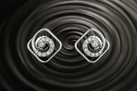 Boucles d'oreilles clous en argent sterling 925, design simple et luxueux, trèfle à quatre feuilles, zircon cubique, pour femme, tendance, pour mariage et soirée, vente en gros