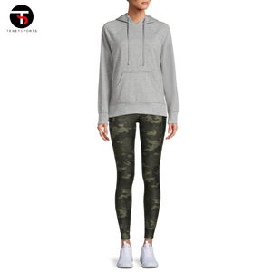 <b>Women's</b> Professional Letter Print Solid Color Hoodie New Design Winter Wear Light <b>Weight</b> Hooded Collar Long Length Loose Fit - Product Image 2