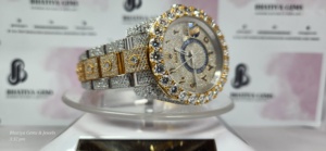 하이 퀄리티 럭셔리 남자의 스테인레스 스틸 힙합 시계 VVS Moissanite 다이아몬드 수제 설정 - Product Image 2