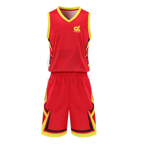 Uniformes de basket-ball 3D de qualité supérieure, couleur personnalisée, 100% polyester, antibactérien, séchage rapide, sans manches, services OEM - Product Image 1