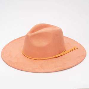 Fashion Polyester <b>Fedora</b> <b>Hat</b> for Women Men Classic Character Casual Flat Wide Brim Jazz Cap - Product Image 5