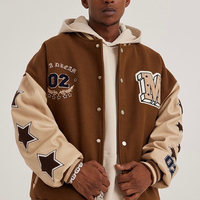 Veste d'hiver personnalisée pour hommes broderie patch chaud nouveau collège veste Bomber Letterman Varsity veste pour hommes 2025