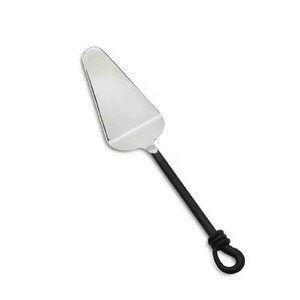 Servidor de pastel con mango dorado de acero inoxidable y latón y cuchillo para pastel Juego de 2 tonos para bodas Fiesta Eventos elegantes - Product Image 6