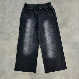 Pantalones de diamantes de imitación para hombre de alta calidad último estilo diseño personalizado con patrón recto servicios OEM para adultos - Product Image 1