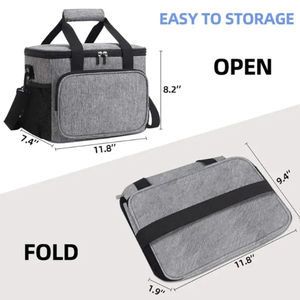 Mochila Térmica Porta Alimentos de Alta Calidad, Bolsas Reutilizables Impermeables, Bolsa Refrigerante de Viaje Grande y Popular - Product Image 6