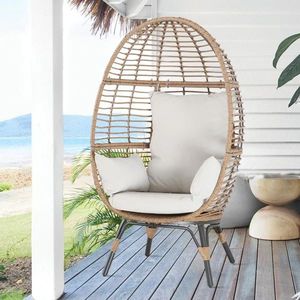 Wholesale Fashion <b>Basket</b> Chairs Waterproof <b>Basket</b> Chair Wicker Rattan <b>Basket</b> <b>Egg</b> Chair - Product Image 4