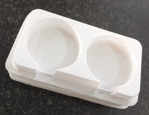 Bandejas de embalaje de plástico PVC ecológicas blancas para almacenamiento - Product Image 1