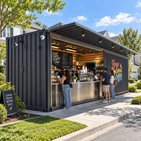 Kiosque de restauration rapide de restaurant de conteneur mobile moderne de nouvelle conception avec le meilleur prix
