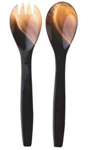 Viking Stores Custom Eco-Friendly Ox Horn <b>Cutlery</b> <b>Sets</b> Polished Spoons & Dessert Spoons Animal Style Home Decor Natural Crafts - Product Image 3