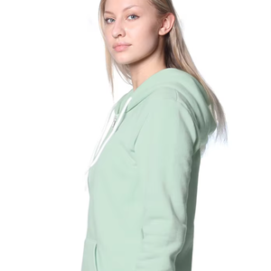 Veste à capuche zippée décontractée et classique pour hommes, en coton, à manches longues, avec poches avant - Product Image 1