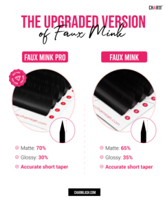 Extensiones de Pestañas Individuales Clásicas Charmlash con Logotipo Personalizado, Pestañas de Visón, Juego Vegano, OEM, ODM, Pestañas Individuales - Product Image 4