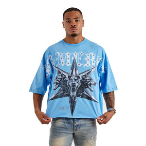 T-shirt pour homme en coton 100% à col rond, vente en gros, logo personnalisé imprimé, t-shirt à manches courtes vierge avec un nouveau design - Product Image 1