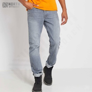 กางเกงยีนส์ผู้ชายปี 2025 บริการรับผลิตแบบ OEM พร้อมโลโก้สั่งทำ ผ้าฝ้ายคุณภาพสูง แห้งเร็ว แฟชั่นลำลองสำหรับฤดูใบไม้ผลิและฤดูใบไม้ร่วง - Product Image 2