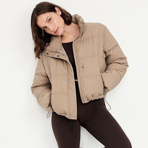 Blousons d'hiver chauds en toile matelassée pour femmes, coupe courte, style bomber, faible MOQ - Product Image 3