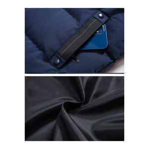 Gran oferta de chalecos acolchados cálidos para hombre, chaleco ligero con cuello levantado, ropa de abrigo de Color azul marino, chaleco acolchado, chaqueta sin mangas con cremallera - Product Image 6