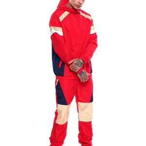 Ensemble de survêtement coupe-vent pour homme léger et de haute qualité, uni, respirant, séchage rapide, imperméable, design 2 en 1, automne - Product Image 4