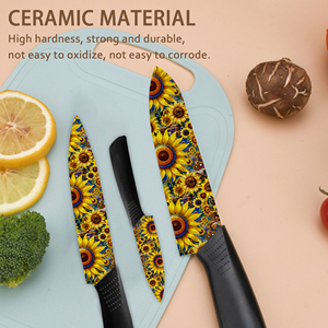 Juego de 4 Cuchillos de Chef Profesionales de Cerámica con Mango de Plástico, Fabricación en Fábrica, Entrega Rápida, Agente de Dropshipping para Shopify - Product Image 5