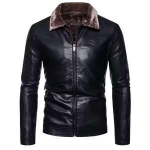 Top Quality <b>Men's</b> Genuine Leather <b>Jacket</b> Winter Bomber Motorcycle 100% Sheepskin <b>Fur</b> Leather <b>Jacket</b> <b>Men's</b> - Product Image 1