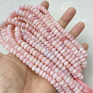 Cuentas de ópalo rosa para hacer pulseras, cuentas de ópalo de la India - Product Image 2